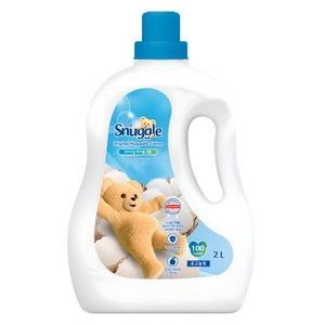 스너글 초고농축 섬유유연제 오리지널 허거블 코튼 본품, 2L, 1개