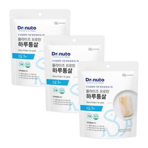 닥터뉴토 강아지 고양이 고단백 통살 간식 (100% 국내산 순살), 30개, 20g, 북어