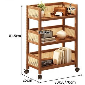가남 다용도 이동식 수납 선반 3단 트롤리