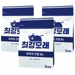 [2+1] 최강모래 최적의 조합 B1 6kgx3, 프레쉬솝 유향 고양이모래 와이오밍 벤토나이트모래, 3개, 6L, 유향 프레쉬솝 · 6kgx3 · 3개