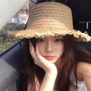 어반플로우 여름 휴양지 라탄 밀짚 모자
