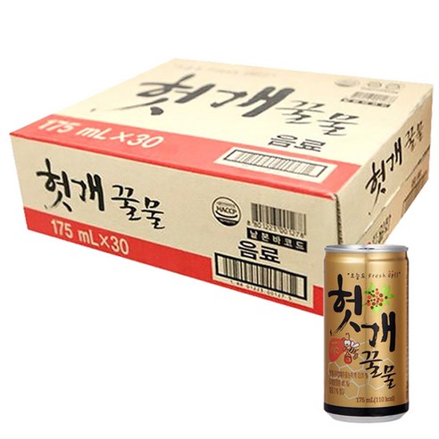 일화 헛개꿀물 175ml 30입 대량 소량, 175ml, 30개
