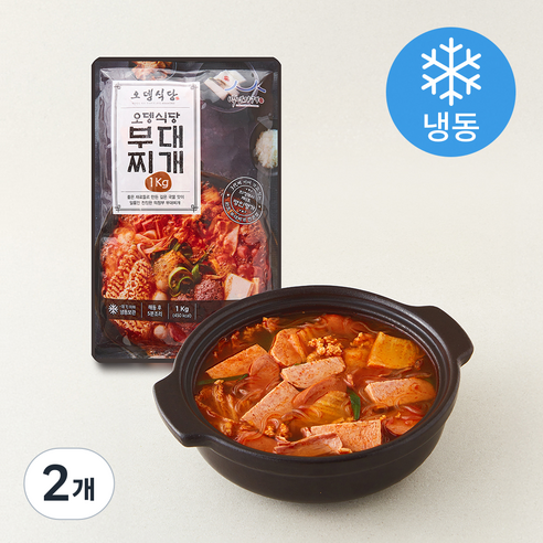 [로켓프레시] 오뎅식당 부대찌개 (냉동), 1kg, 2개