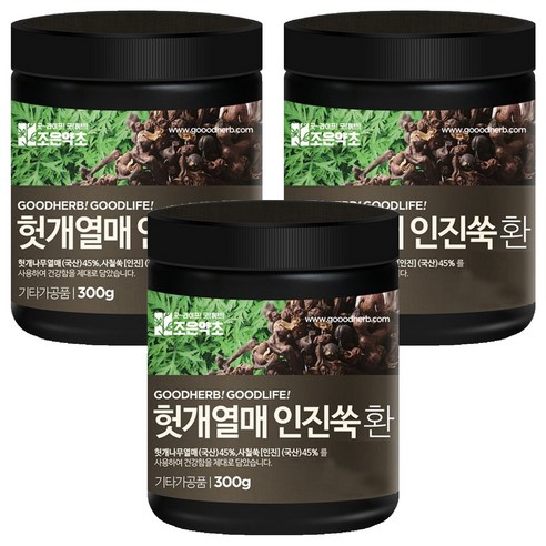 조은약초 프리미엄 헛개열매인진쑥환, 3개, 300g