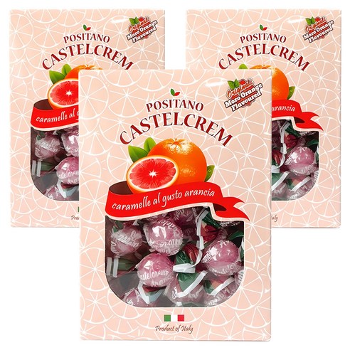 포지타노 카스텔크렘 모로오렌지 캔디, 250g, 3개