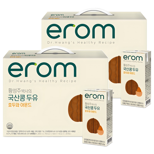 이롬 황성주 박사의 국산콩 두유 호두 아몬드