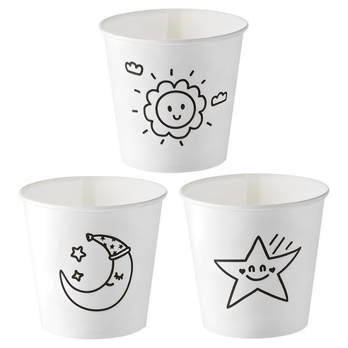 탐사 해달별 종이컵 185ml, 1개, 2000개입