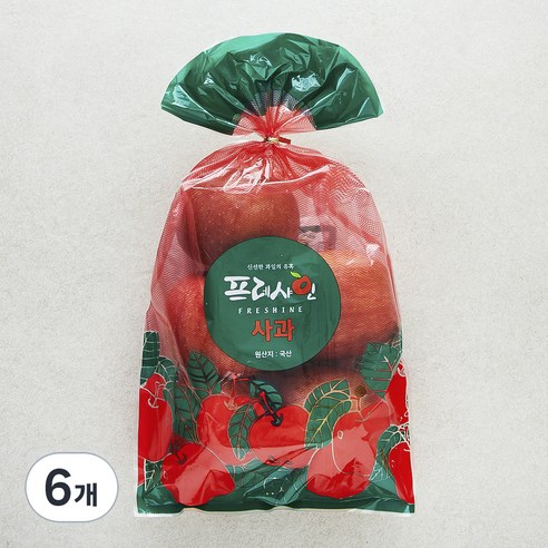프레샤인 사과, 1kg(소과, 6입내), 6봉
