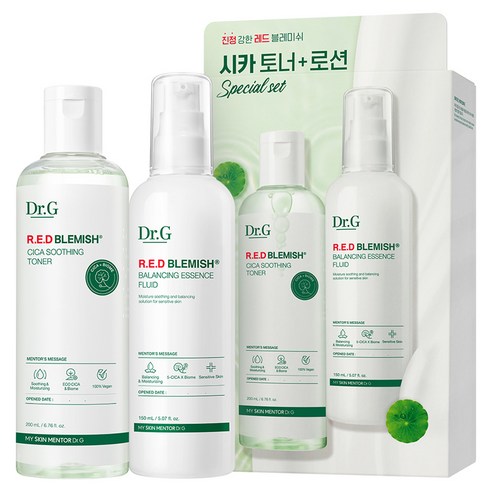 닥터지 레드 블레미쉬 시카 토너 200ml + 로션 150ml 2종 세트, 1세트