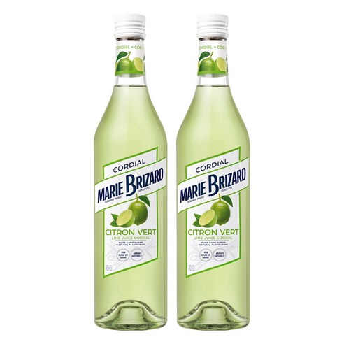 마리브리자드 라임주스코디얼 시럽, 700ml, 2개