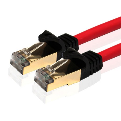 넥시 CAT7 S-STP 랜선 UTP 인터넷 랜케이블, 1m, 레드, 1개