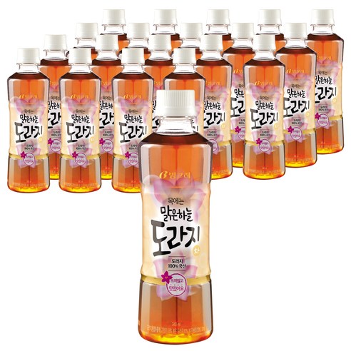 빙그레 맑은하늘 도라지차, 340ml, 20개