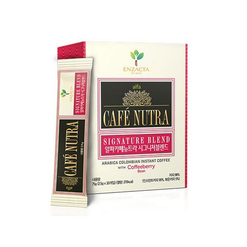 엔잭타 알파 카페 뉴트라 시그니처 블랜드 커피, 75g, 30개입, 1개