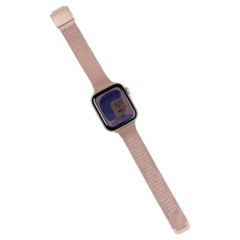 우먼스9999 스마트워치 슬림 밀레니즈루프 밴드 스트랩 38 / 40 / 41 / 42mm, 핑크, 1개