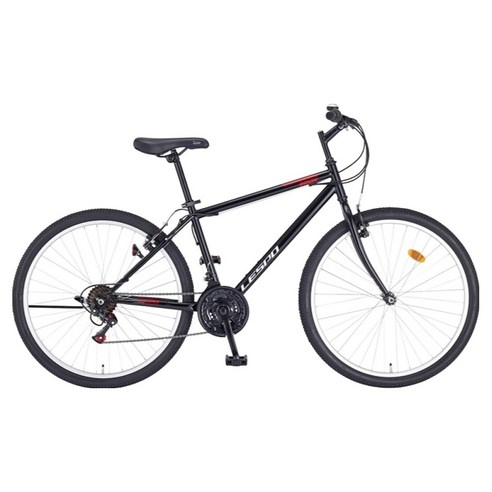 삼천리자전거 라빈 MTB 스틸 림 브레이크 14.5kg 신장 150~180cm 방문설치, 블랙, 66cm(26인치)