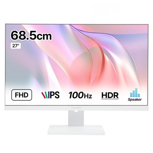 인터픽셀 FHD IPS 100Hz 게이밍 무결점 모니터 PURE WHITE, IP2726(무결점), 68.5cm