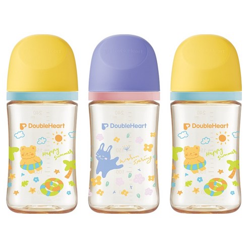 더블하트 모유실감3 PPSU 젖병 트리플팩 세트, 스프링썸머, 240ml, 1세트