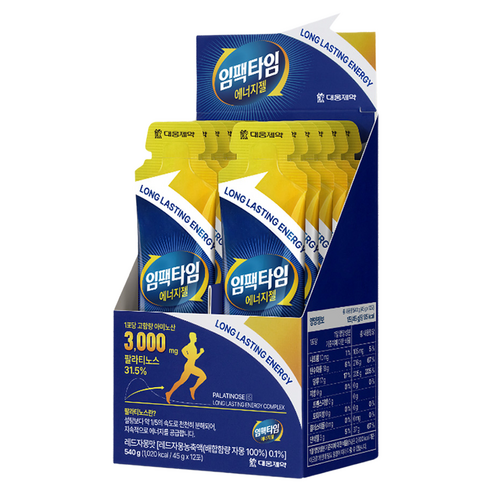 임팩타임 에너지젤, 45g, 12개