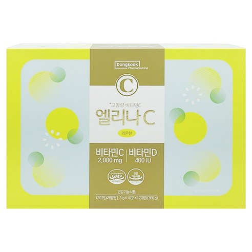 동국제약 엘리나C 고함량 비타민C 2000mg 비타민D 400IU 120p