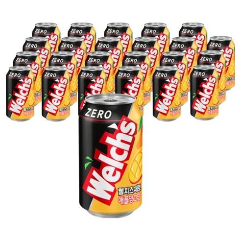 웰치스 제로 애플망고맛, 24개, 355ml