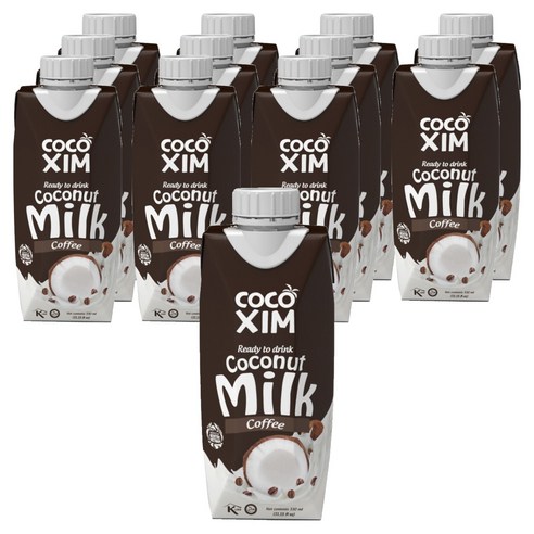 코코씸 코코넛밀크 커피맛, 330ml, 12개