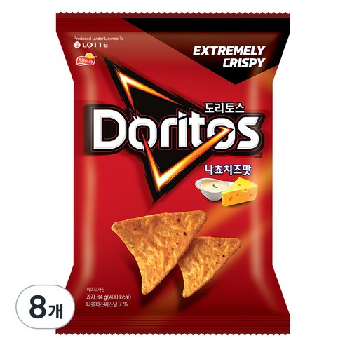 도리토스 나쵸치즈맛 소, 84g, 8개