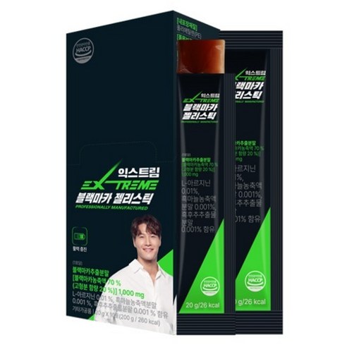 익스트림 블랙마카 젤리스틱 10p, 1개, 200g