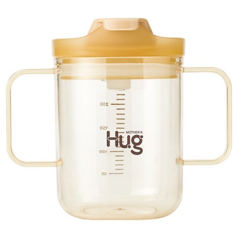 마더케이 허그 PPSU 이유식 양손컵, 투명, 1개, 250ml