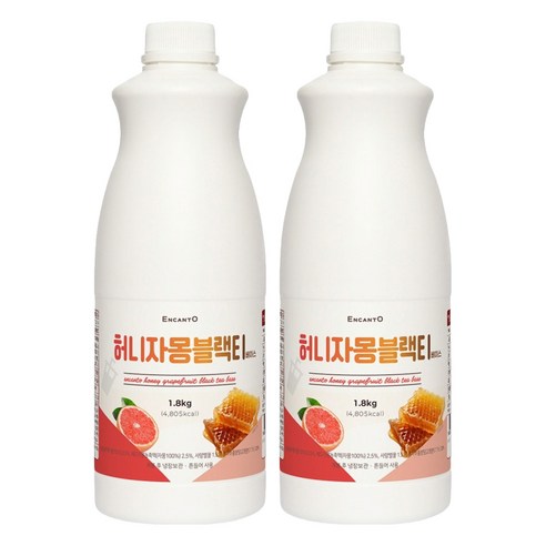 엔칸토 허니자몽블랙티 음료베이스, 2개, 1.8kg