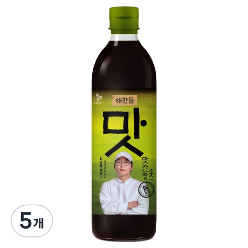 해찬들 최강록 셰프의 레시피를 담은 맛간장 소스, 5개, 450ml