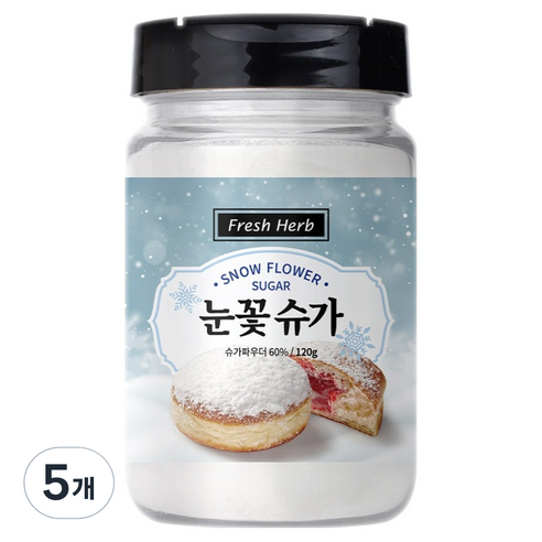 신선약초 눈꽃 슈가, 120g, 5개