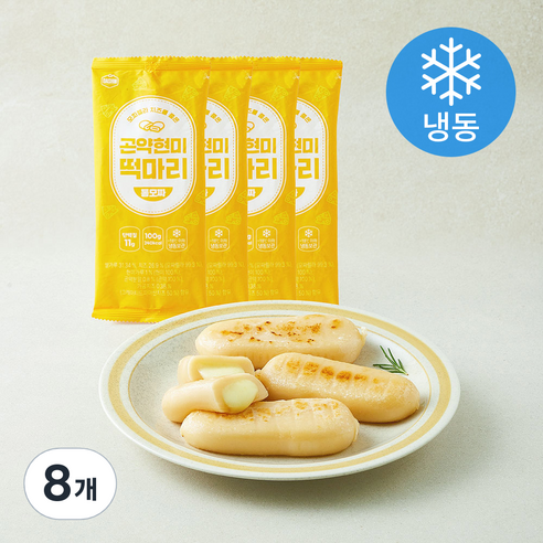 [로켓프레시] 다신 곤약 현미 떡마리 통모짜 (냉동)