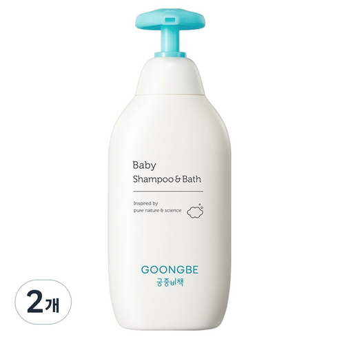 궁중비책 베이비 샴푸 앤 바스 올인원 클렌저, 350ml, 2개