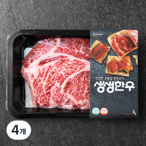 생생한우 1등급 숙성등심 구이용 (냉장)