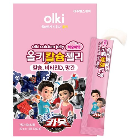 올키 칼슘젤리 복숭아맛 15p