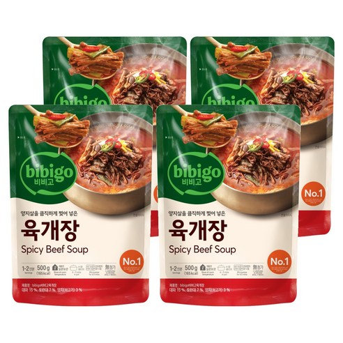 비비고 육개장, 500g, 4개