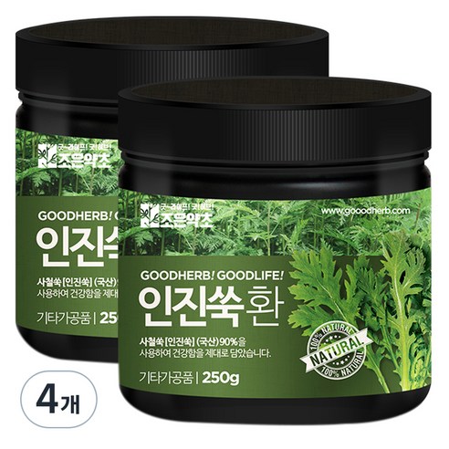 굿허브 프리미엄 인진쑥환, 250g, 4개