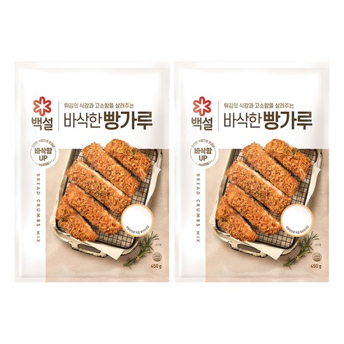 백설 빵가루, 450g, 2개