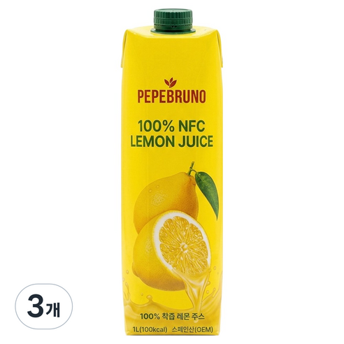 페페브루노 100% NFC 레몬 주스