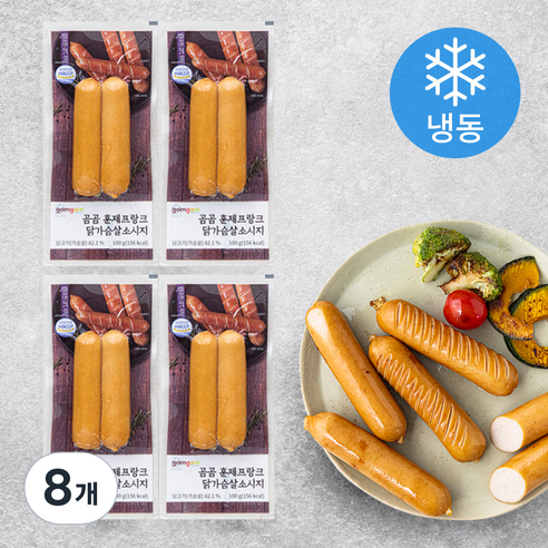 곰곰 훈제 프랑크 닭가슴살 소시지 (냉동)