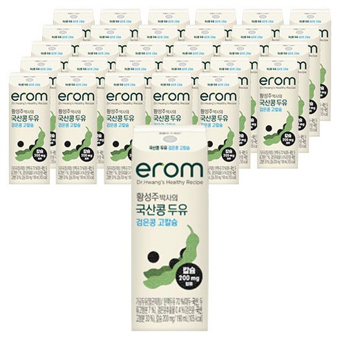 이롬 황성주 박사의 국산콩 두유 검은콩 고칼슘