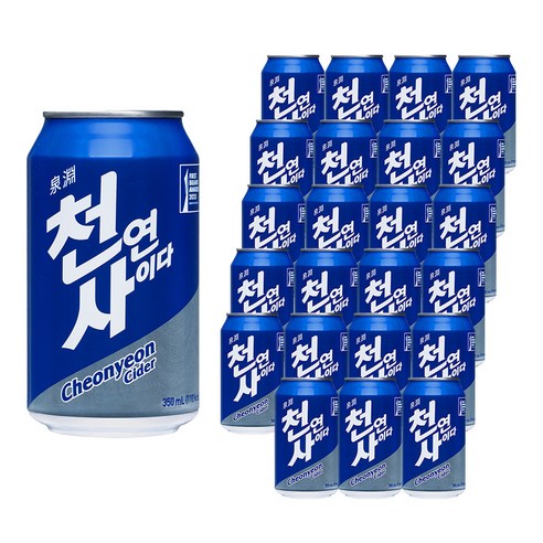 천연사이다, 350ml, 24개