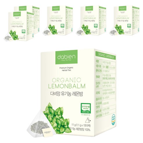다비앙 유기농 레몬밤, 1.1g, 10개입, 6개
