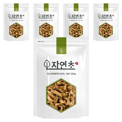 자연초 볶은 작두콩차, 200g, 5개, 1개입