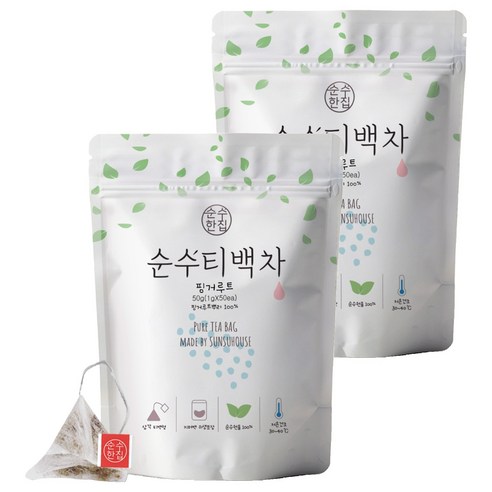 순수한집 핑거루트차 삼각티백