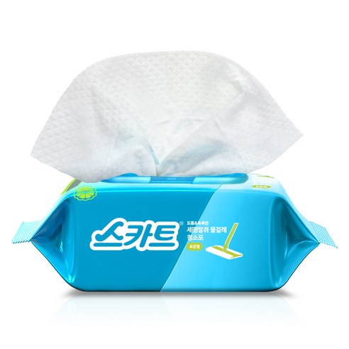스카트 도톰 촉촉한 세정탈취 물걸레 청소포 베르가못향 25p, 1개