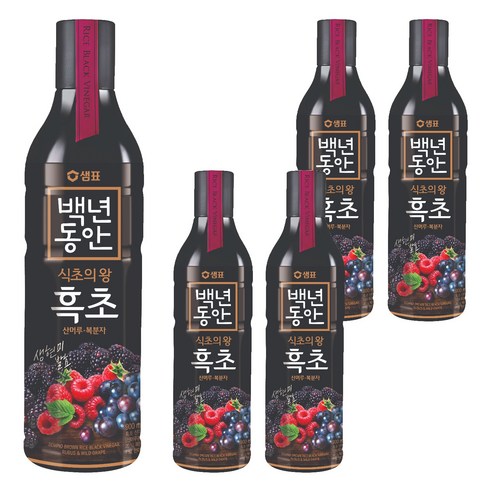 샘표 백년동안 산머루 복분자 현미발효 흑초
