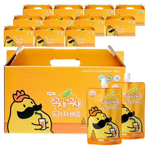 꼬샤꼬샤 도라지 배즙 스파우트형, 110ml, 240개