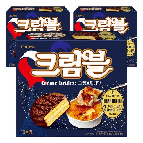 크라운 크렘브뢸레맛 초코 디저트