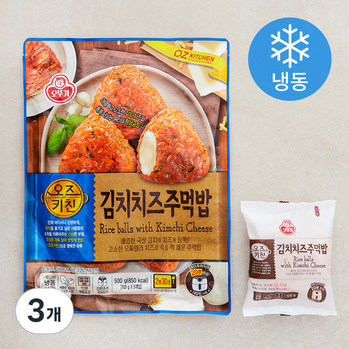 [로켓프레시] 오뚜기 오즈키친 김치치즈 주먹밥 5인분 (냉동)